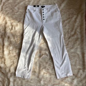 NWT Kenneth Cole White Wash Straight Leg Pants